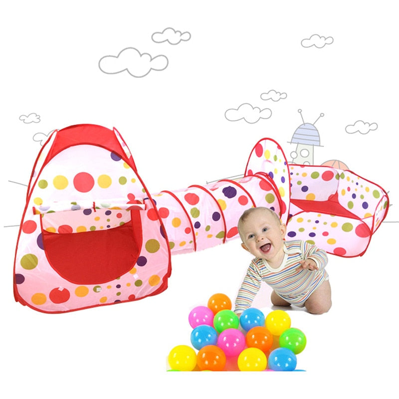 Baby Tunnel 3PC Portable Playhouse Set by HitMyNeed