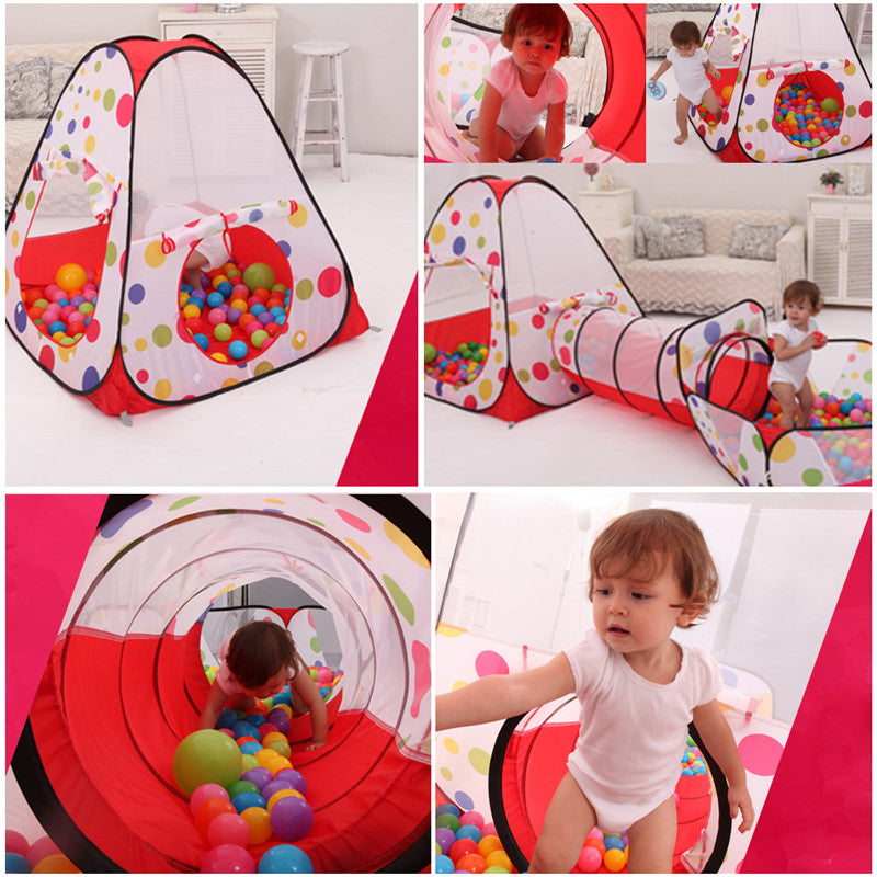Baby Tunnel 3PC Portable Playhouse Set by HitMyNeed