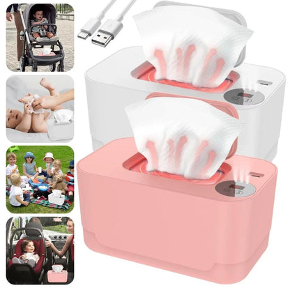 Baby Wipe Warmer with LED Display & USB Power by HitMyNeed