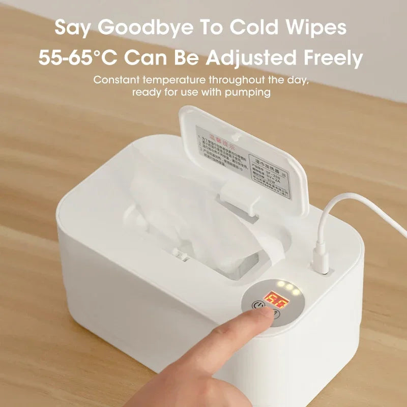 Baby Wipe Warmer with LED Display & USB Power by HitMyNeed