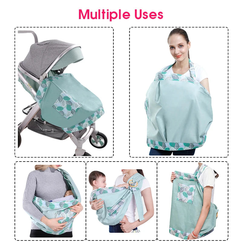 Baby Wrap Sling & Nursing Cover Mesh Carrier 0-36M by HitMyNeed