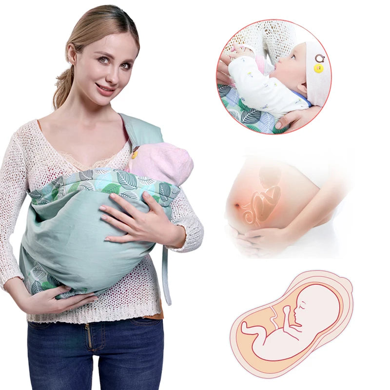 Baby Wrap Sling & Nursing Cover Mesh Carrier 0-36M by HitMyNeed