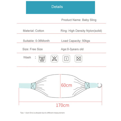 Baby Wrap Sling & Nursing Cover Mesh Carrier 0-36M by HitMyNeed