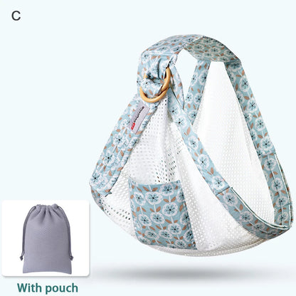 Baby Wrap Sling & Nursing Cover Mesh Carrier 0-36M c-breathable by HitMyNeed