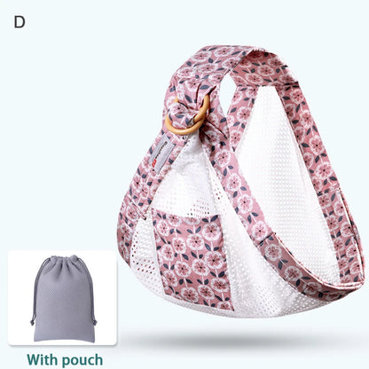 Baby Wrap Sling & Nursing Cover Mesh Carrier 0-36M d-breathable by HitMyNeed