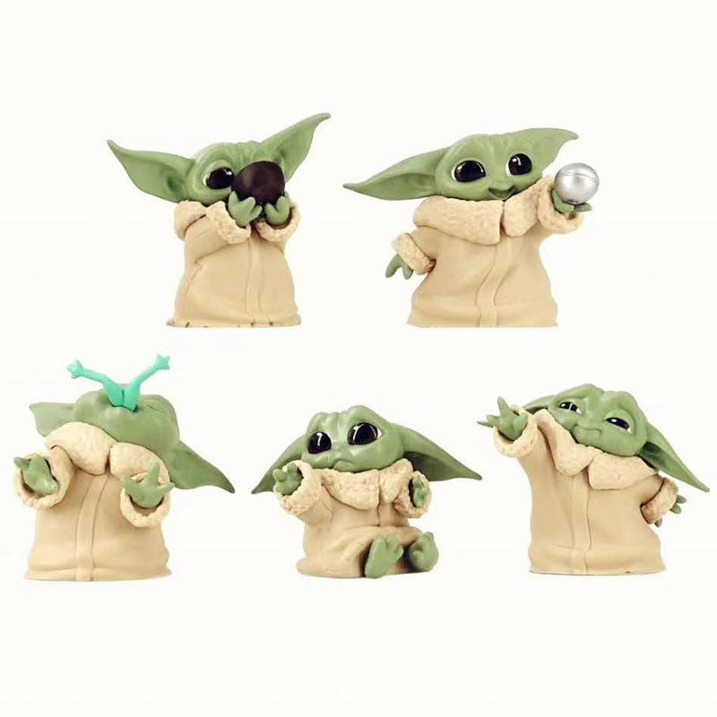 Baby Yoda Action Figure Collectible Set of 5 by HitMyNeed