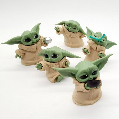 Baby Yoda Action Figure Collectible Set of 5 by HitMyNeed