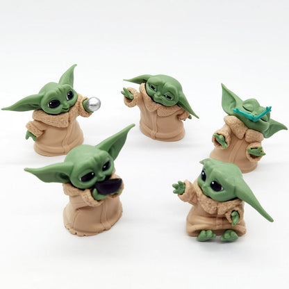 Baby Yoda Action Figure Collectible Set of 5 by HitMyNeed