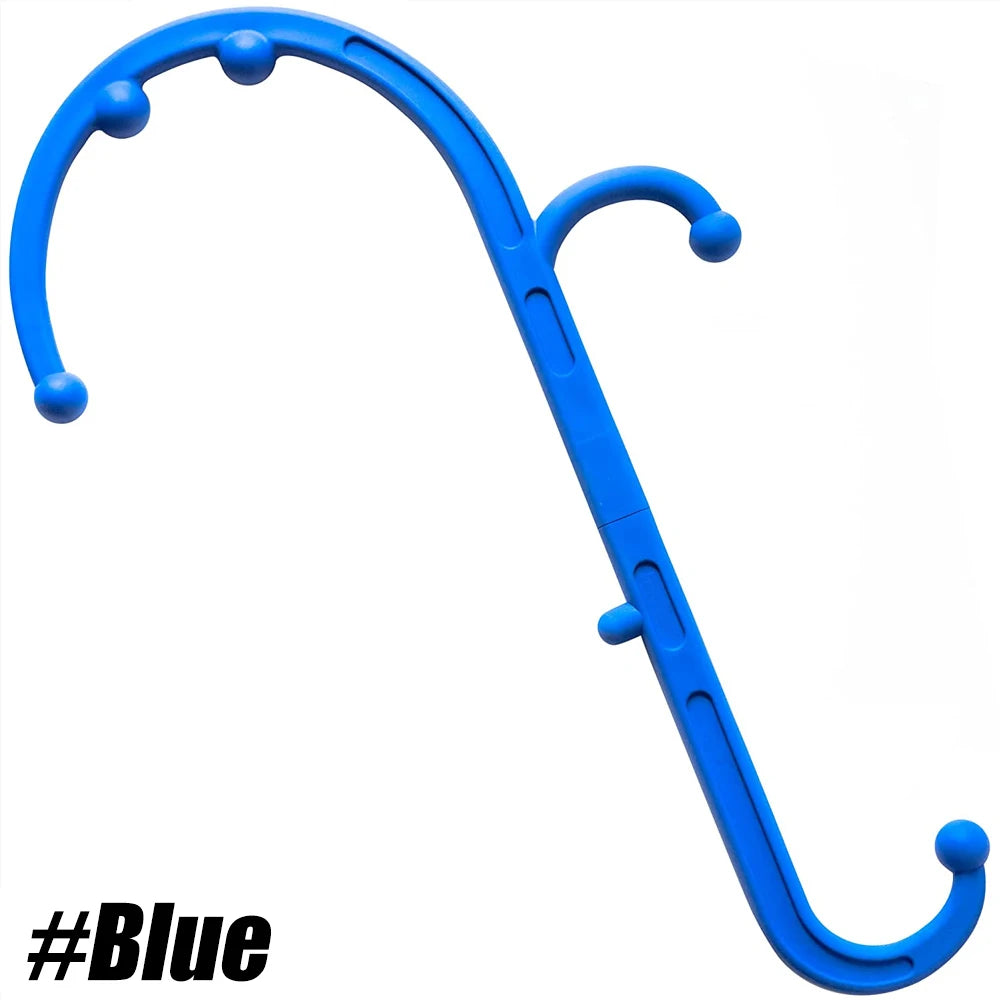 Back, Neck & Foot Trigger Point Massage Hook Cane blue by HitMyNeed