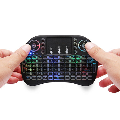 Backlit i8 Mini Wireless Keyboard with Touchpad by HitMyNeed