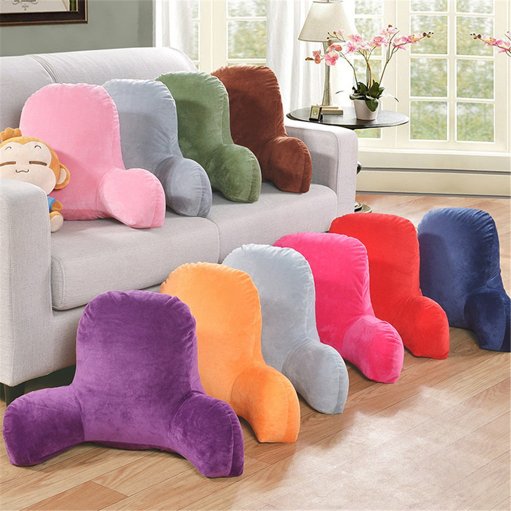 Backrest Pillow with Arms for Chair and Sofa Support by HitMyNeed