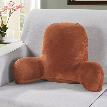 Backrest Pillow with Arms for Chair and Sofa Support coffee by HitMyNeed