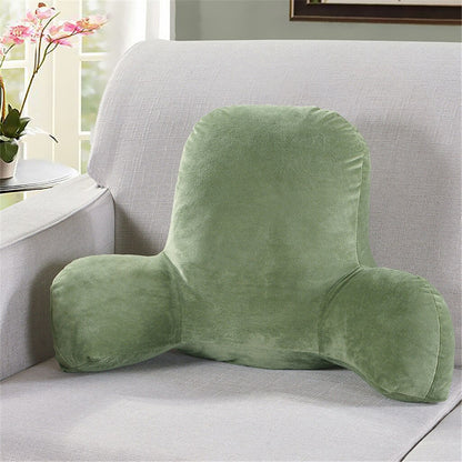 Backrest Pillow with Arms for Chair and Sofa Support green by HitMyNeed