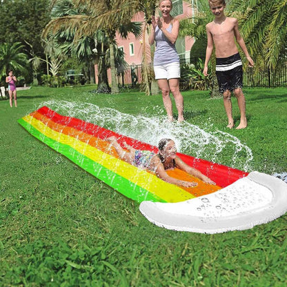 Backyard Water Slide Mat with Sprayers 4.3m by HitMyNeed