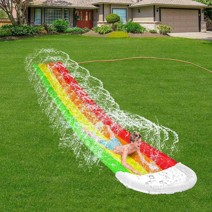 Backyard Water Slide Mat with Sprayers 4.3m by HitMyNeed