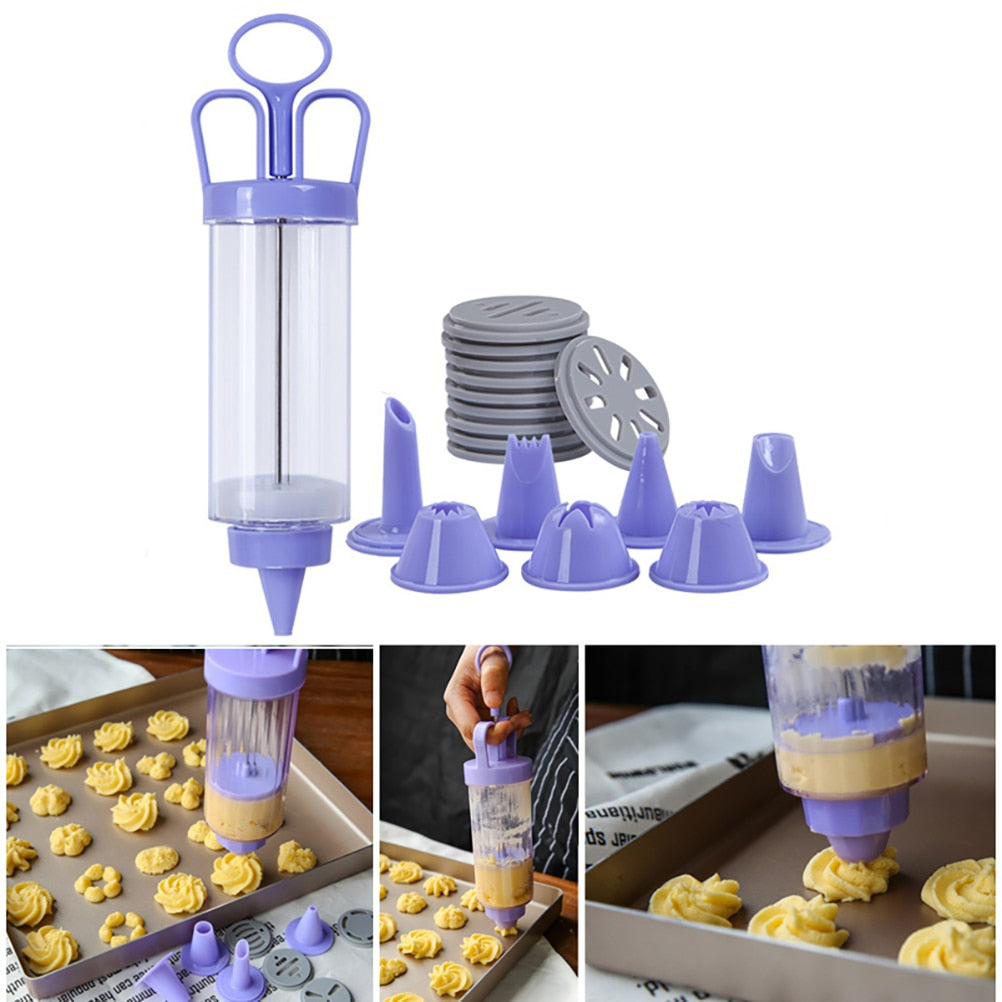 Baking Syringe Piping Gun Set with Nozzles by HitMyNeed
