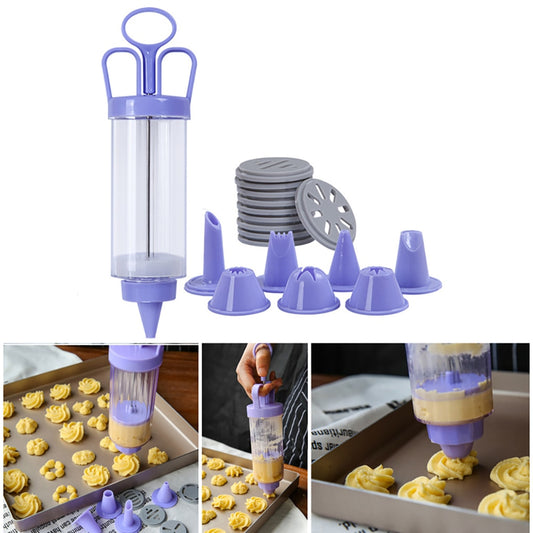 Baking Syringe Piping Gun Set with Nozzles by HitMyNeed