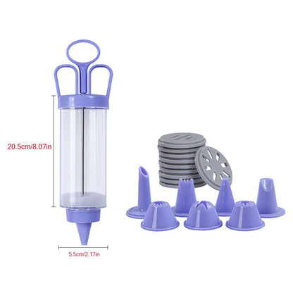 Baking Syringe Piping Gun Set with Nozzles by HitMyNeed
