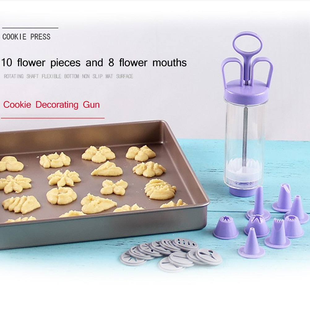 Baking Syringe Piping Gun Set with Nozzles by HitMyNeed