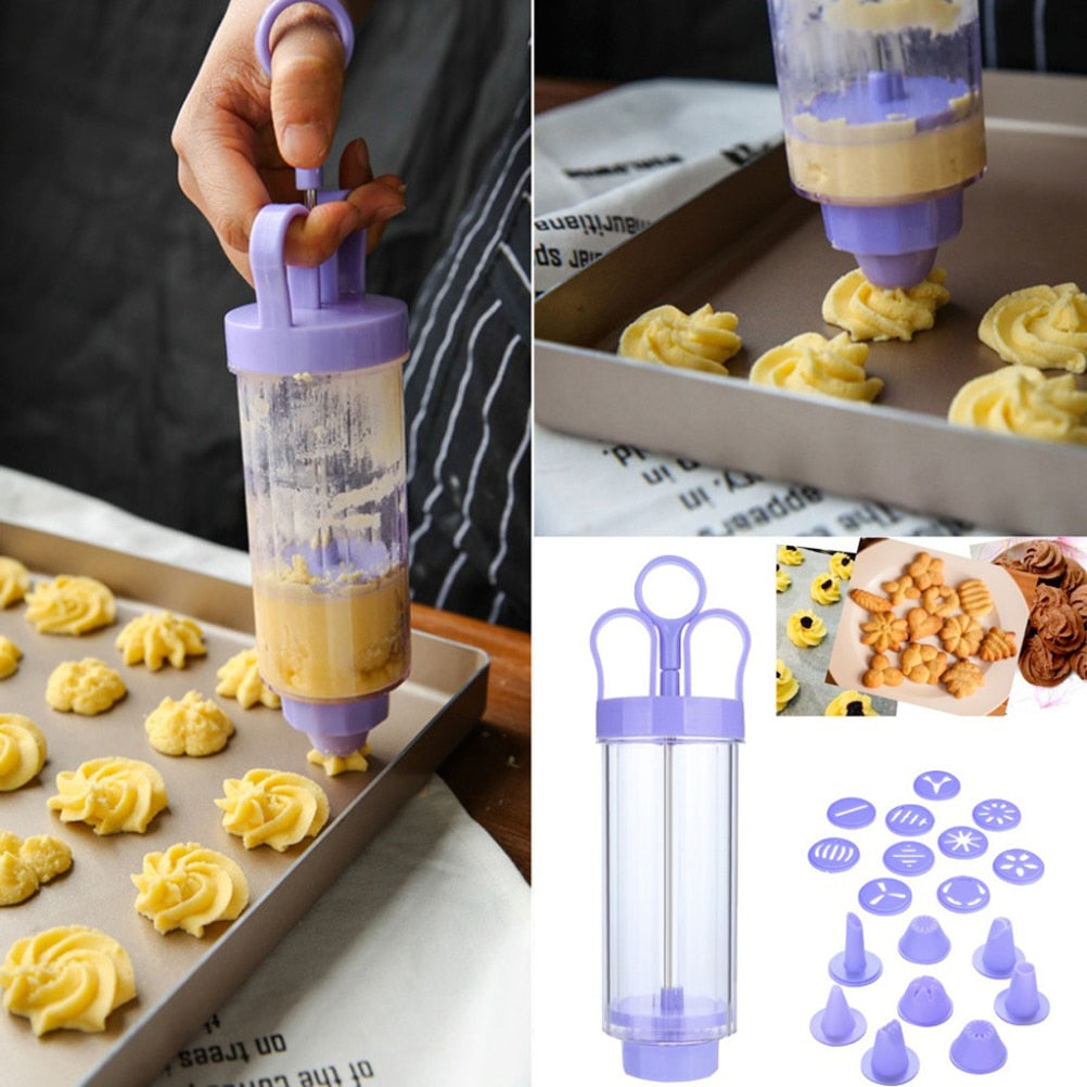 Baking Syringe Piping Gun Set with Nozzles by HitMyNeed