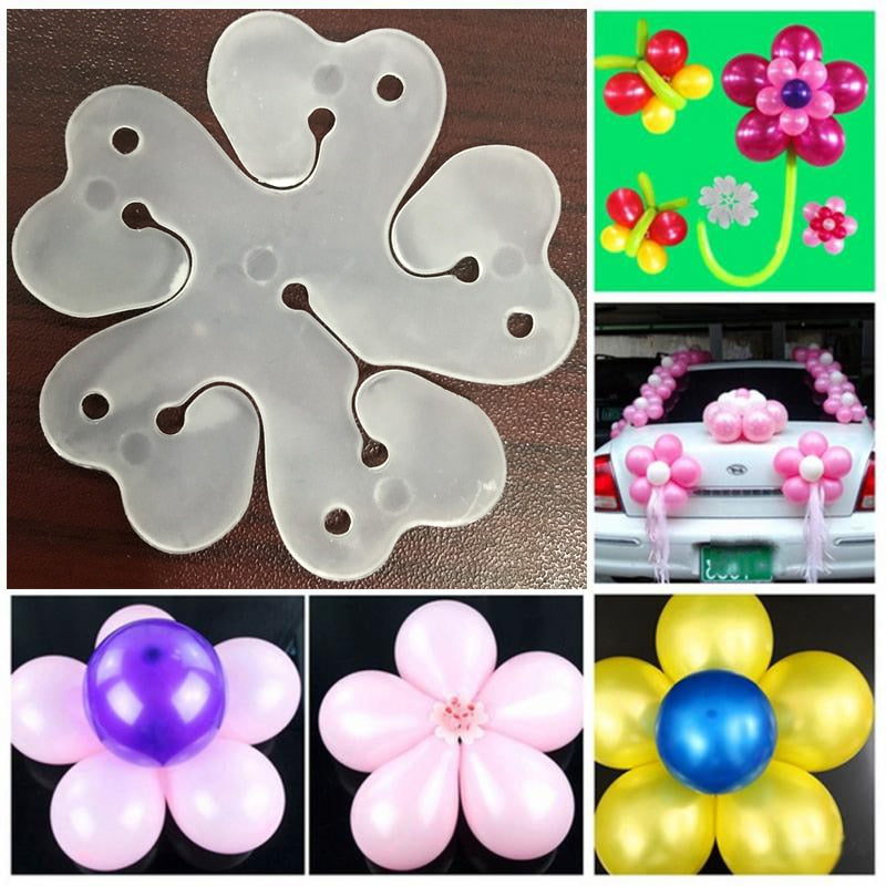 Balloon Flower Clips Closure Set (10 Pieces) by HitMyNeed