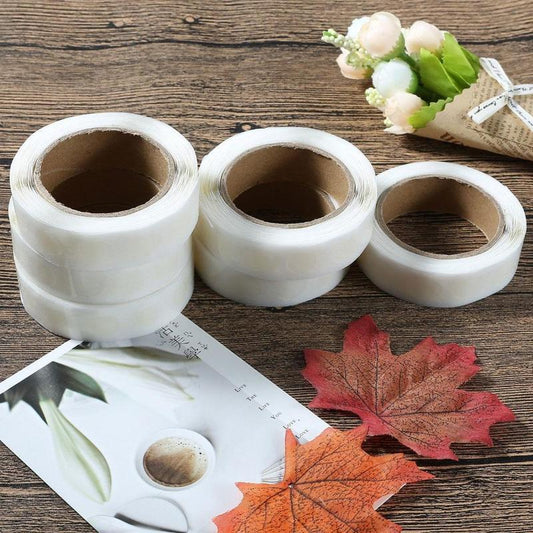 Balloon Glue Dots Roll, 300 Clear Adhesive Stickers by HitMyNeed