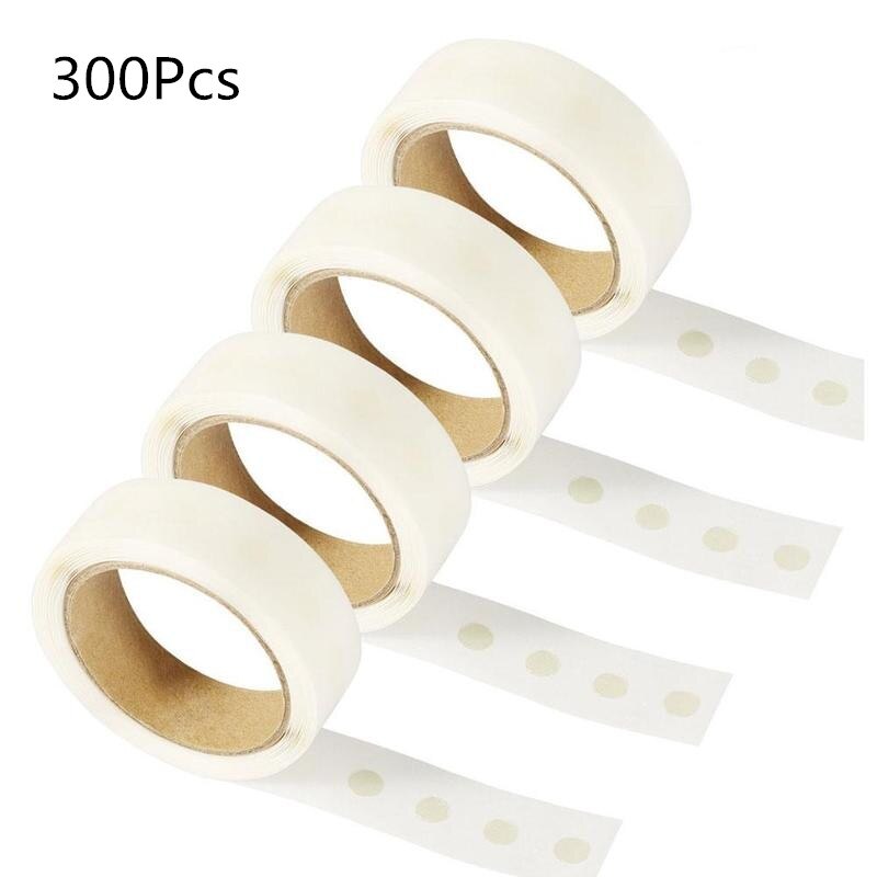 Balloon Glue Dots Roll, 300 Clear Adhesive Stickers by HitMyNeed
