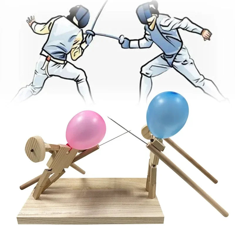Bamboo Balloon Fighter Wooden Battle Game for 2 by HitMyNeed