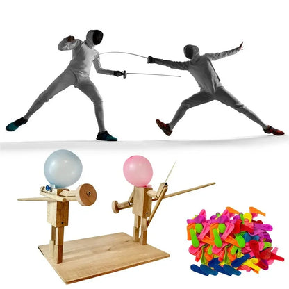 Bamboo Balloon Fighter Wooden Battle Game for 2 by HitMyNeed
