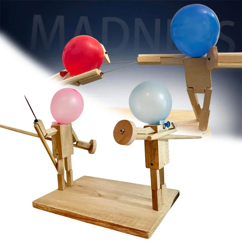 Bamboo Balloon Fighter Wooden Battle Game for 2 by HitMyNeed