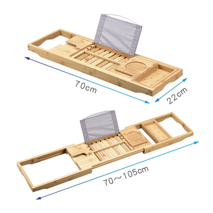 Bamboo Bathtub Book and Tablet Tray by HitMyNeed