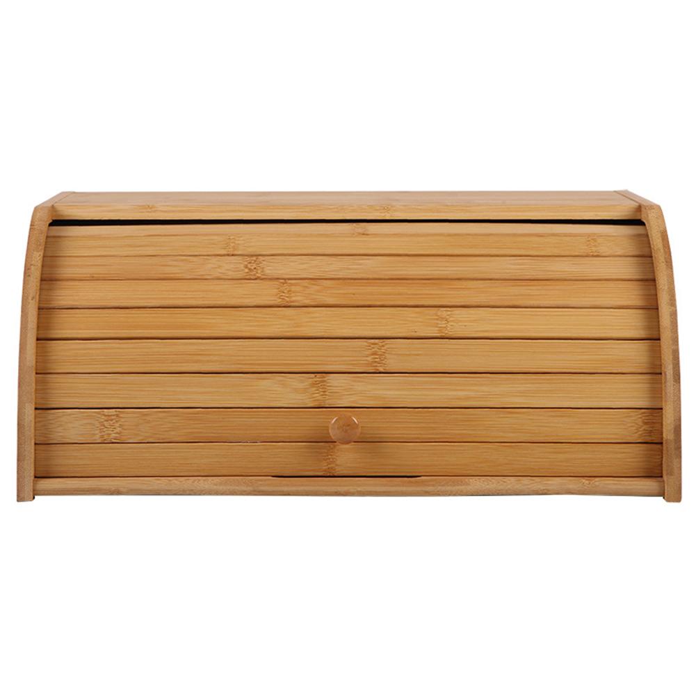 Bamboo Bread Bin with Roll-Top Lid by HitMyNeed