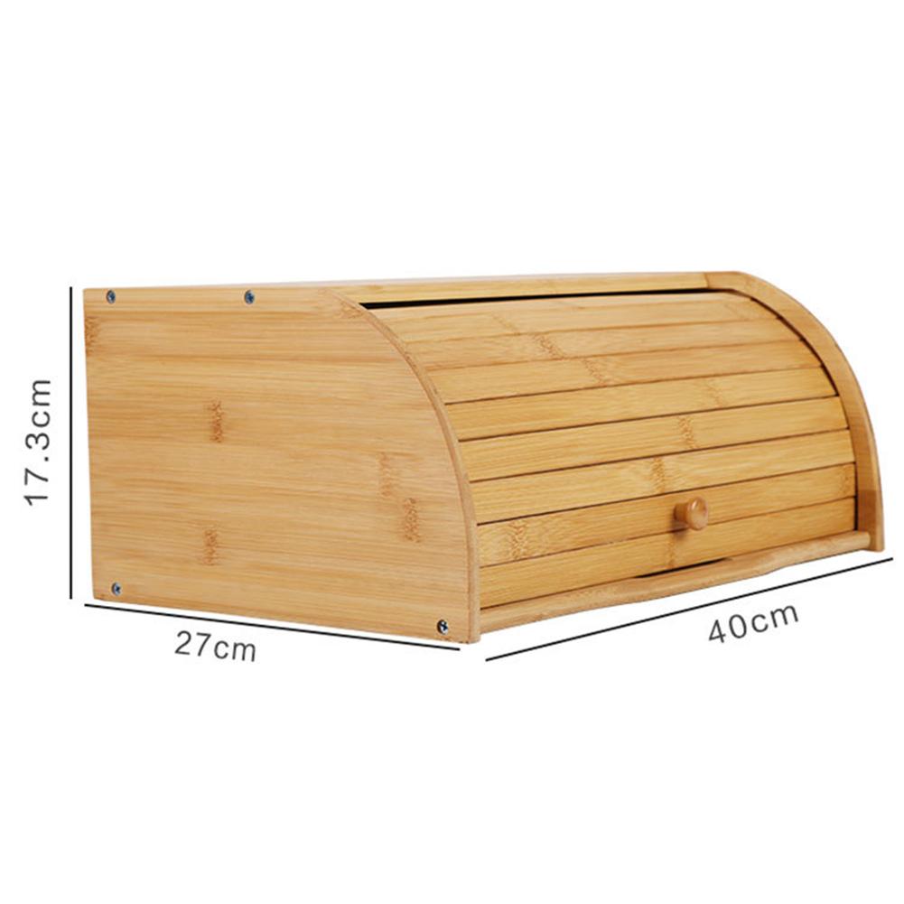 Bamboo Bread Bin with Roll-Top Lid by HitMyNeed
