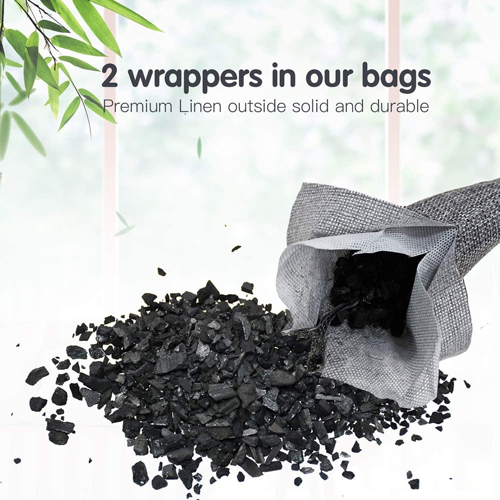 Bamboo Charcoal Air Purifying Bags (24 Pack) by HitMyNeed