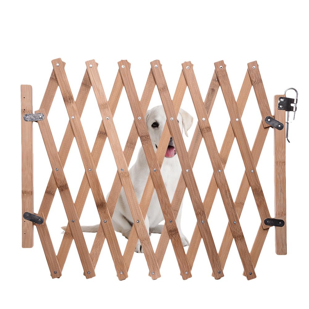 Bamboo Expandable Foldable Dog Gate 27-110 cm by HitMyNeed