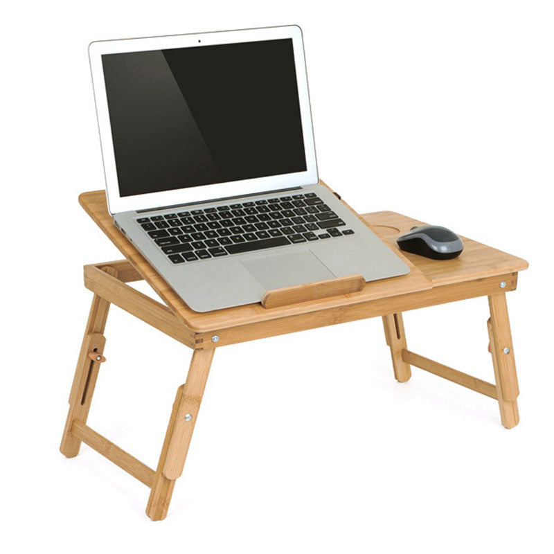 Bamboo Foldable Laptop Table with USB Cooling Fan by HitMyNeed