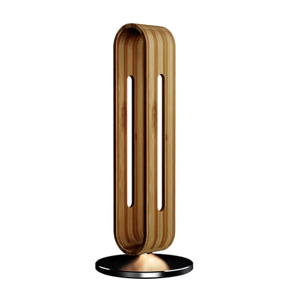Bamboo Headphone Stand with Non-Slip Metal Base brown by HitMyNeed