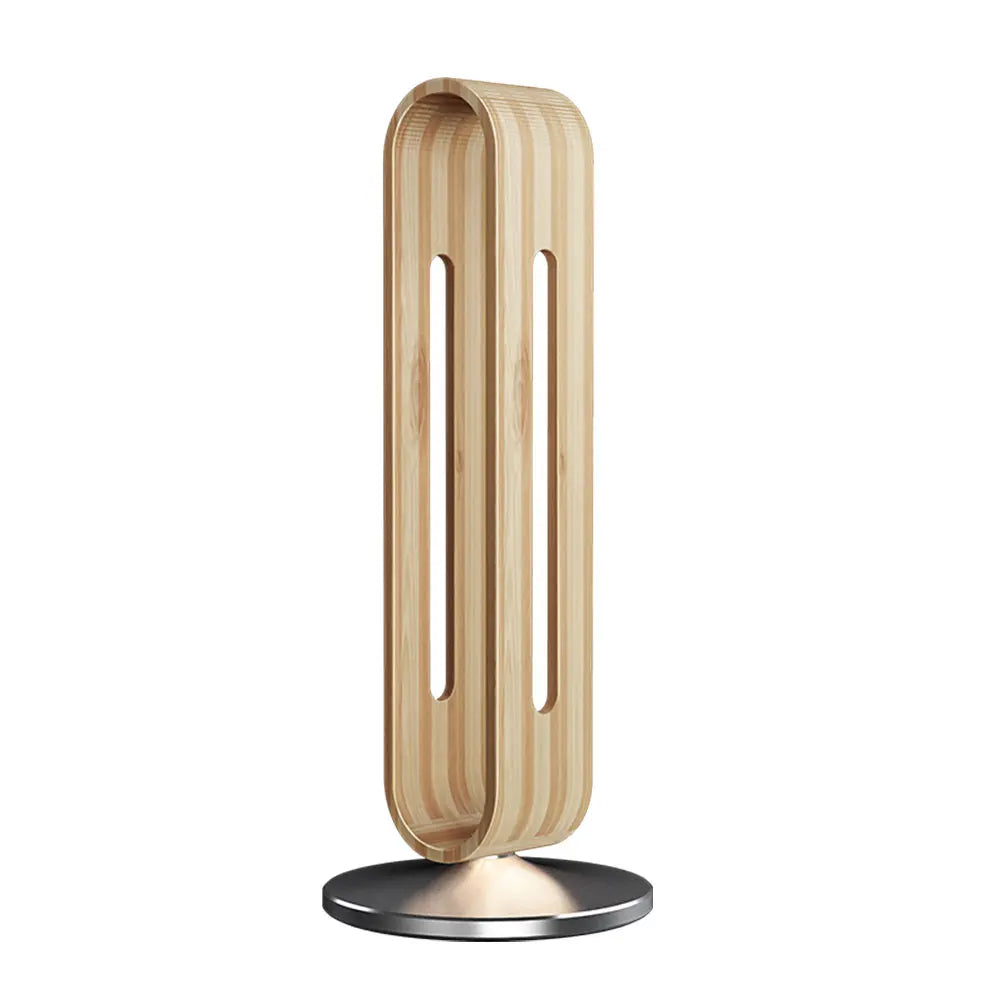 Bamboo Headphone Stand with Non-Slip Metal Base light-brown by HitMyNeed
