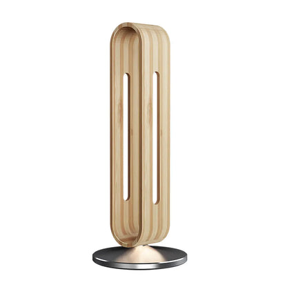 Bamboo Headphone Stand with Non-Slip Metal Base light-brown by HitMyNeed