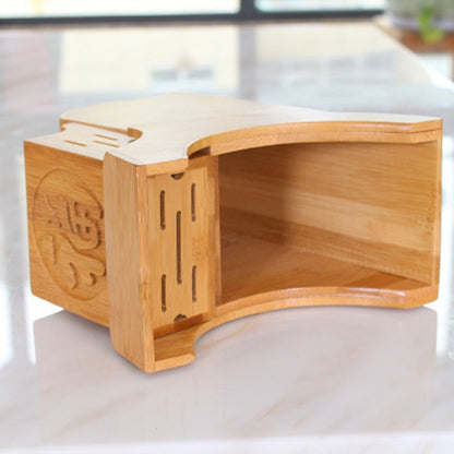 Bamboo Knife Stand Wooden Kitchen Organizer by HitMyNeed