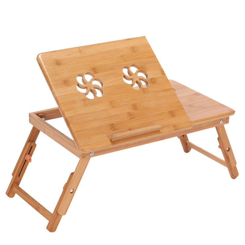 Bamboo Laptop Bed Table with USB Cooling Fans by HitMyNeed