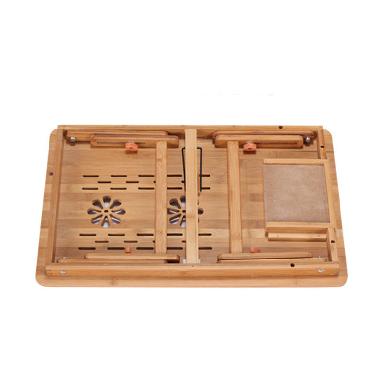 Bamboo Laptop Bed Table with USB Cooling Fans by HitMyNeed