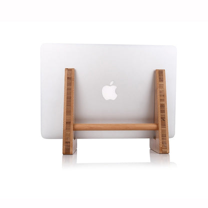 Bamboo Laptop Riser Cooling Stand with Keyboard Slot by HitMyNeed