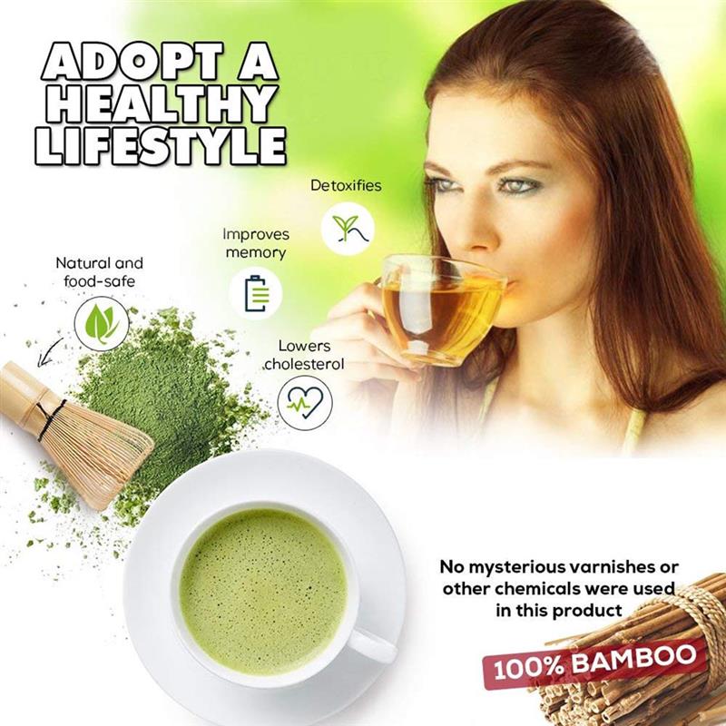 Bamboo Matcha Green Tea Whisk Set (3 Piece) by HitMyNeed