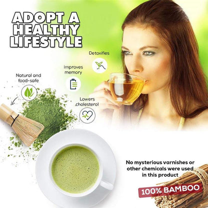Bamboo Matcha Green Tea Whisk Set (3 Piece) by HitMyNeed