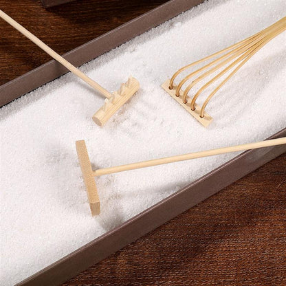 Bamboo Mini Zen Garden Rakes, 3-Piece Set by HitMyNeed