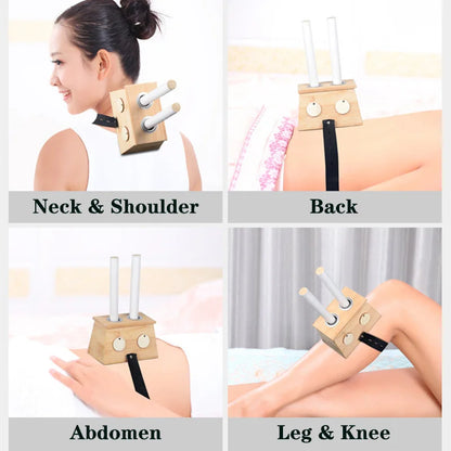 Bamboo Moxibustion Box with Moxa Stick Holder by HitMyNeed