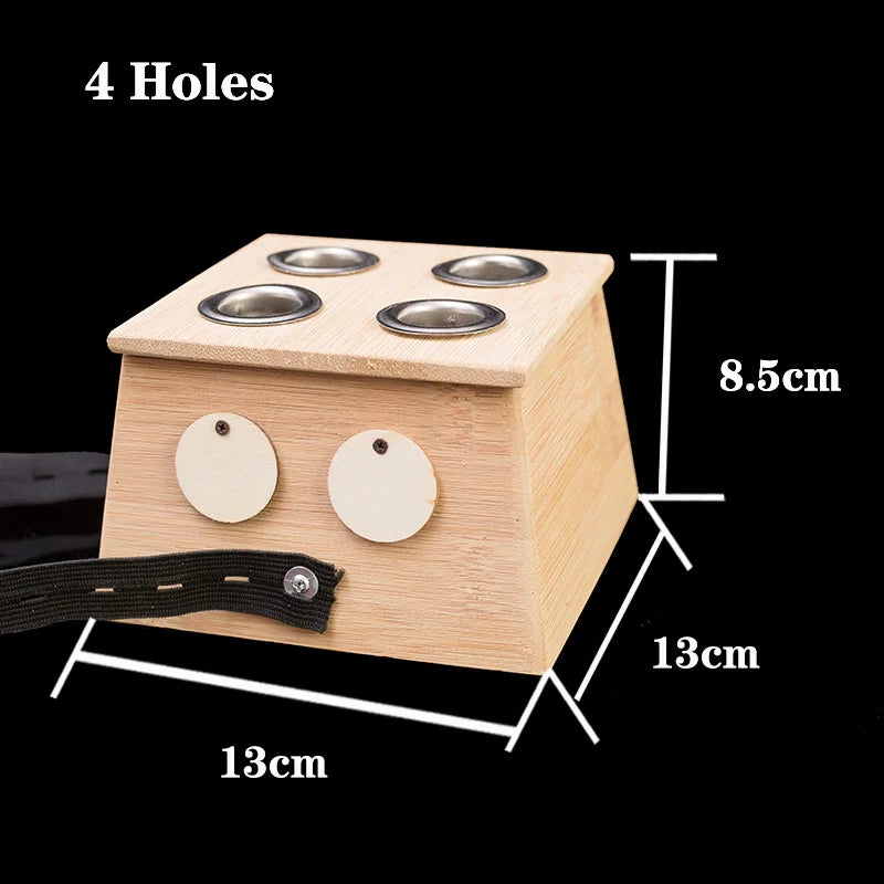 Bamboo Moxibustion Box with Moxa Stick Holder 4-holes by HitMyNeed