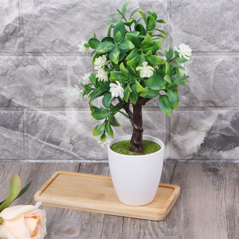 Bamboo Plant Pot Tray Wooden Saucer by HitMyNeed