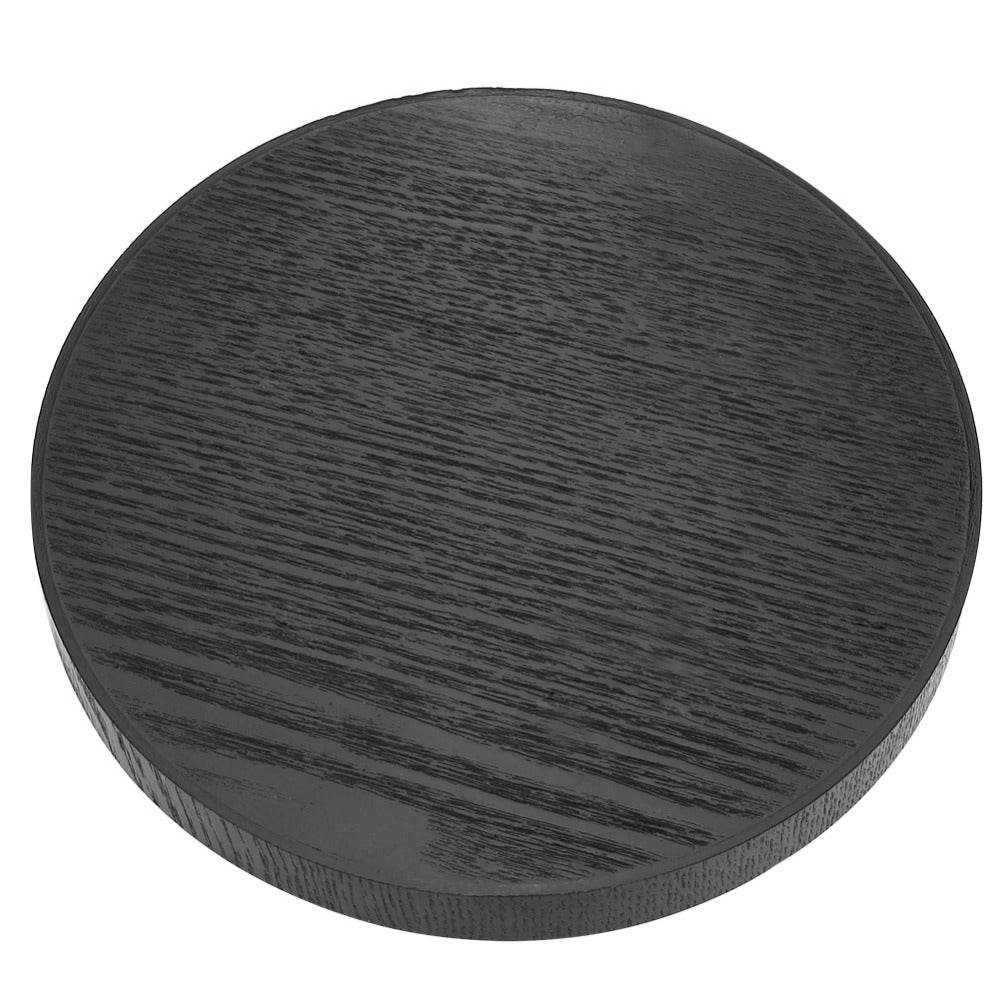 Bamboo Round Serving Tray with Raised Edge l by HitMyNeed